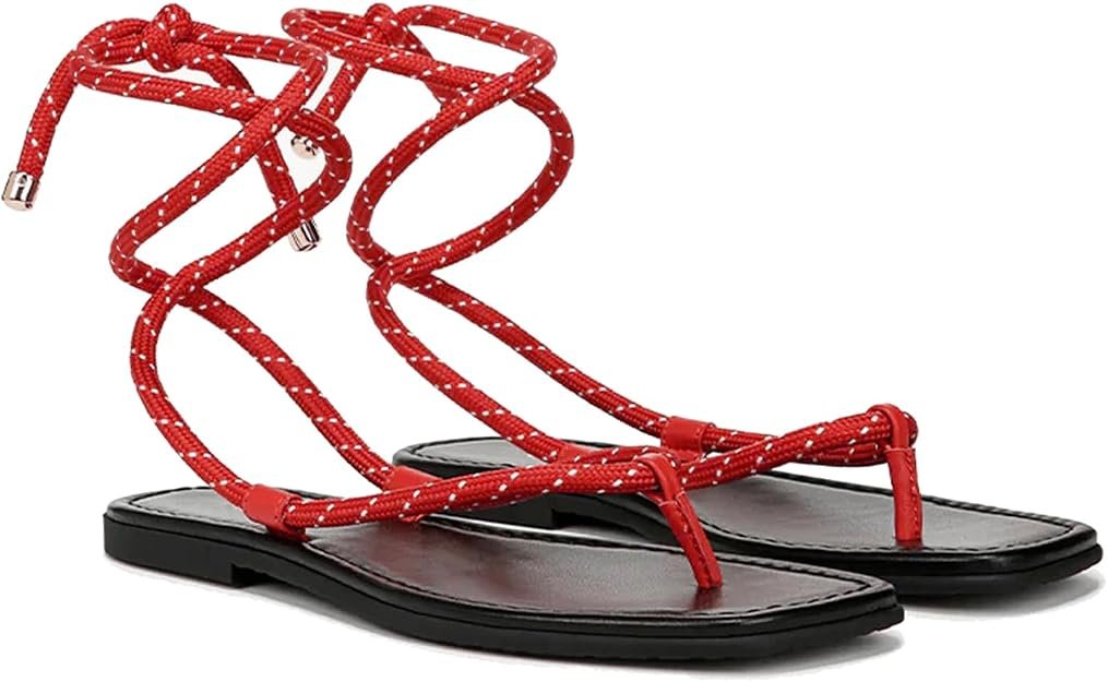 Strap Adjustable with Sandals Slide On Slip Slingback Summer Sandals Thong Toe Open Strappy Women for Sandals Flat Rope